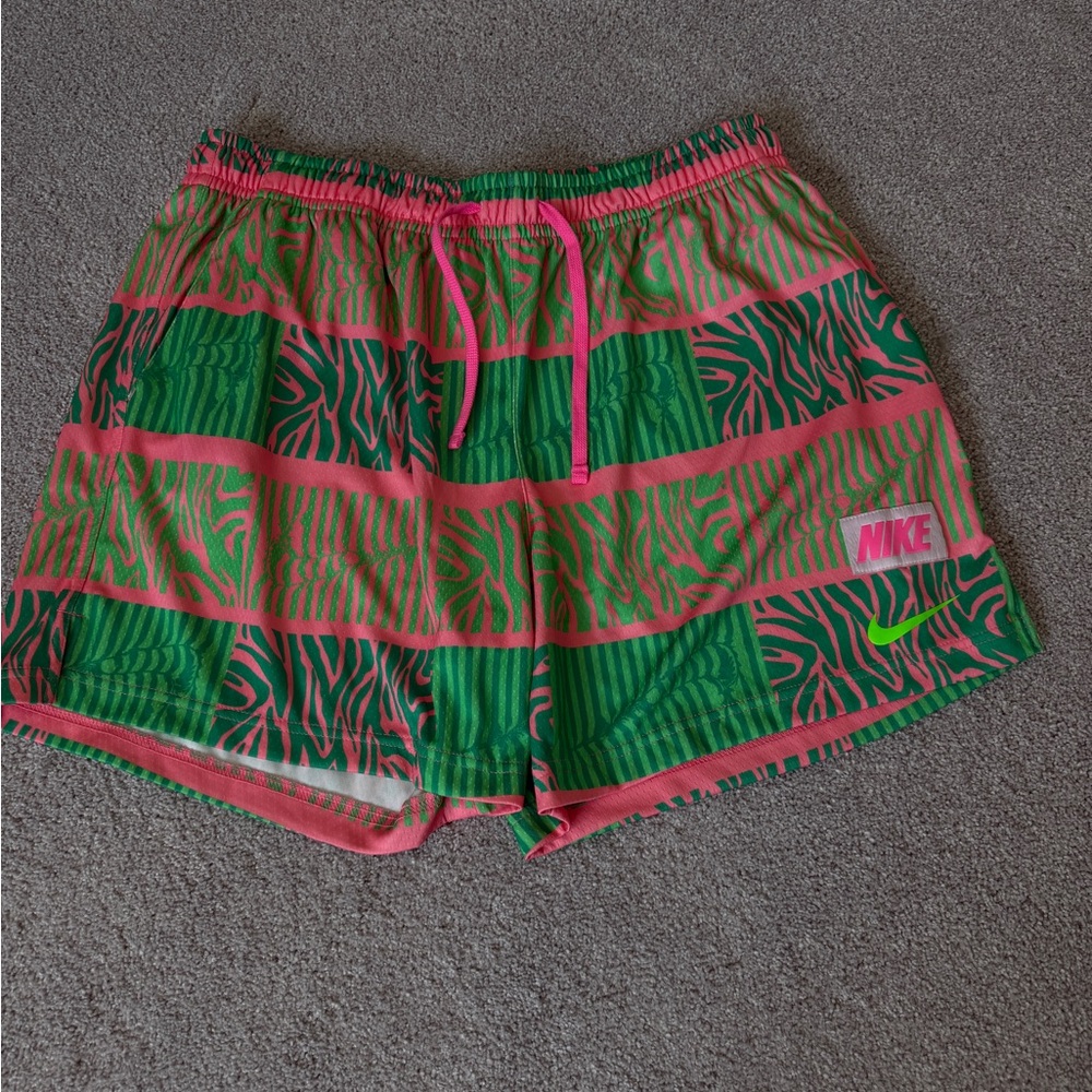 Nike Club Trippy Safari Mesh Shorts Coral Chalk Pink Men's XL FN1464-611